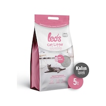 Leos Cat Litter Bebek Pudrası Kokulu Kalın Topaklaşan Bentonit Kedi Kumu 5 L