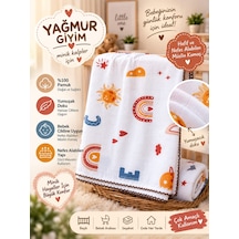 Yağmur Giyim Berço Desenli Müslin %100 Pamuk Bebek Battaniyesi 80 90 Ölçülerinde 0-12 Ay 875/2 Kahverengi