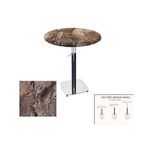 Üçüz Masa Ayarlanabilir 60 Cm Yuvarlak - Werzalit, Wermodin Ve Allzalit Tabla - Sydney Çok Renkli