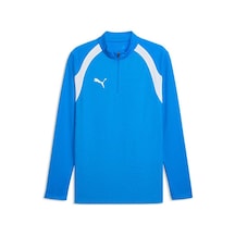 Puma Teamfinal26 Training 1/4 Zip Erkek Futbol Antrenman Uzun Kollu Tişört 65967902 Mavi