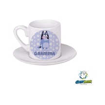Bluey Gramma Türk Kahvesi Fincanı 0108 Beyaz