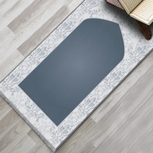 Evaşk Namazlık Dokuma Halı Kaymaz Muslumana Seccade80 x 130 Lacivert EVASK805E80
