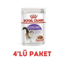 Royal Canin Sterilised Kısırlaştırılmış Yetişkin Kedi Konservesi 4 x 85 G
