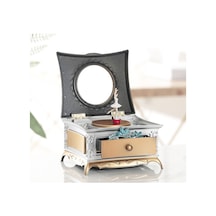 Yuntech01 Zengin Altın Rota Devrilen Balerin Kız Müzik Kutusu, 8 Sesli Sandık, Çekmeceli Dolap, Güneş Gözlüğü Dekorasyonu