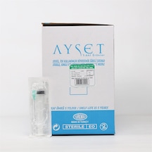 Ayset Enjektör 5 Cc Yeşil 0.80 x 38 MM 21G 11/2 225 Adet