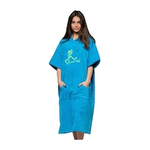 Poncho Turquoise-Turkuaz Poncho Turquoise-Turkuaz