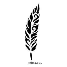 Airbrush Tattoo Tribal Özgür Tüy Yapışkanlı Stencil Süsleme Ve Boyama Kalıbı