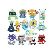 Ütüyle Yapışan Yamalar, 12 Robot Ütüyle Yapışan Yama, Giysi, Tişört, Kot Ceket İçin Dikilen Yamalar