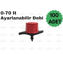 Lovemygarden Hat Üstü Debi Ayarlı 100 Adet Damlatıcı / 0-70lt