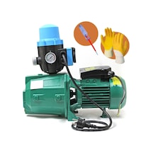 Jet 100 Hidromat Pompalı Otomatik Paket Hidrofor Su Motoru 1.5 Hp - 1 Kw Eldiven + Kontrol Kalemi
