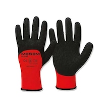 Meşem El520 Kırmızı Ve Siyah Latex İş Eldiveni, 3/4 Kaplama, Koruyucu Çalışma Eldiveni Diğer