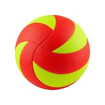 Hsport Voleybol Topu Yarı Profesyonel Orta Sert Pompa Hediyeli Turuncu Açık Gri