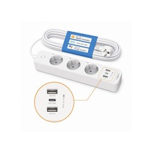 Tapo P300, 1.5m, 3'lü Akıllı Wi-fi Priz, 18 W Hızlı Şarj, Uzaktan