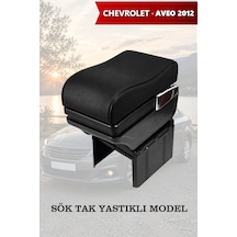 Chevrolet Aveo 2012 Uyumlu Küllüklü Bardaklıklı Siyah Renk Kol Dayama Lüks Tip