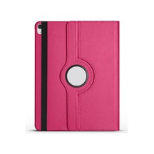 Apple İpad Air 13 2025 M3 Zore Dönebilen Standlı Kılıf 360 Döner Mekanizma, Akıllı Uyandırma, Şık Ve Dayanıklı Tasarım Koyu Pembe