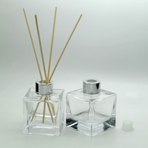 Boş Parfüm Şişesi 110 ML 3 Adet Kare Bambu Boş Şişe
