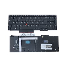 Lenovo İle Uyumlu Thinkpad E15 Gen2 Type 20td, E15 Gen2 Type 20te Klavye Işıklı Siyah Tr