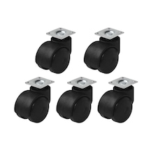 Hts 411 Büro Tipi Tablalı Dönerli Mobilya Tekeri Çap 49 Mm 5 Adet