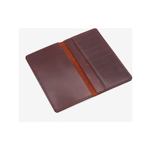 Elegance Leather Hakiki Deri Telefonlu Cüzdan Kahverengi - 632318648 kahverengi