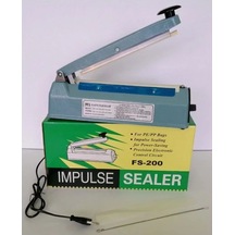 20cm Metal Gövde Poşet Ağzı Yapıştırma Kapatma Makinası Fs-200 4741