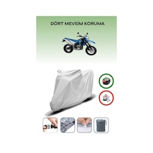 Gri Arka Çanta Uyumlu Yamaha Wr 250 X Uyumlu Motosiklet Brandası Motor Örtüsü