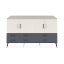 Kronos Konsol 6 Raflı 6 Çekmeceli 4 Kapaklı 176x59x99 Aytaşı-aytaşı/antrasit Aytası/antrasıt - Aytası