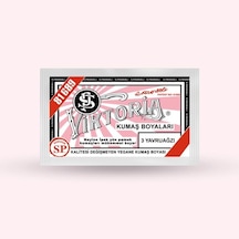 Viktoria Kumaş Boyasi 03 Yavru Ağzı - 3 Paket Boya + 2 Paket Fiske Çok Renkli