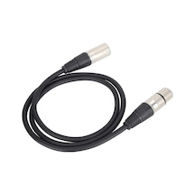 Mikrofon Kablosu 3 M - Xlr Erkek Xlr Dişi Siyah