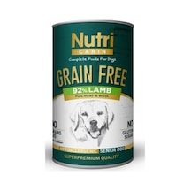 Nutri Canin Tahılsız %92 Kuzu Etli Konserve Yaşlı Köpek Maması 400 G