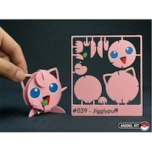 3d Baskı Sevimli Yuvarlak Karakter Maket Kartı Geçmeli Kendin Yap Puzzle Modeli