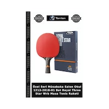 Özel Seri Müsabaka Salon Okul 1213-2818-01 Bat Royal Three Star Wrb Masa Tenis Raketi