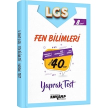 Ankara Yayıncılık 8. Sınıf Fen Bilimleri Yaprak Test