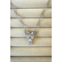 Jewelsofhope Zirkon Taşlı Kelebek Kolye 50 Kadın Kolye Xuping Gümüş