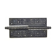 Antika Tarz Dekoratif Pirinç Lüks Okka Menteşe - 20cm, Oksit Standart