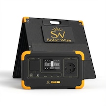 Solar Wise E300 Maxpack 600w 288wh Taşınabilir Güç İstasyonu + 100w Katlanabilir Güneş Paneli Lifepo4 Ups Wifi Bluetooth
