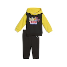 637631-01 Puma X Trnsfrmrs Mınıcat Set Bebek Eşofman Takımı Siyah 637631-01 Siyah - Sarı