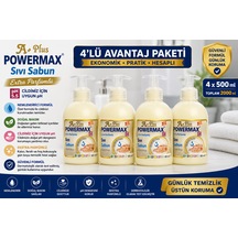 Powermax A Plus Extra Sıvı Sabun 500 Ml X4 Set El Temizleme Sabunu