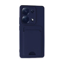 Xiaomi Redmi Note 13 Pro 4g Kılıf Kelvin Kartvizitli Silikon - Lacivert Standart