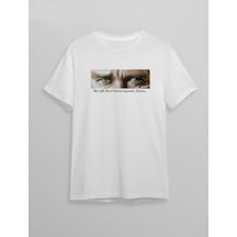 10 Kasım Unisex Atatürk Baskılı T-shirt - Beyaz 001