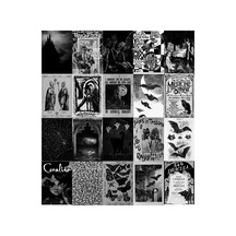 20 Adet A5 Punk Gotik Poster Seti Asi Müzik Estetik Duvar Kolajı Oda Süsleme Afiş Seti