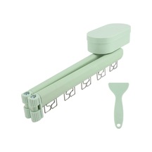 Ganzhoushop Çamaşır Kurutma Rafı Geri Çekilebilir Vakumlu Çamaşır Kurutma Rafı Duvara Monte 5 Rüzgar Geçirmez Delikli Çok Renkli