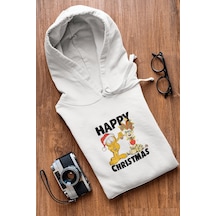 Garfield Happy Christmas Kapşonlu Sweatshirt 001