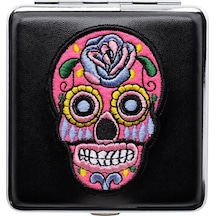Atomic German Skull Deri Kısa Sigara Tabakası Pembe 20li Atomic German Skull Deri Kısa Sigara Tabakası Pembe 20li