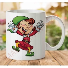 Elf-free-png-ımage İki Tarafı Baskılı Kupa Bardak.jpg