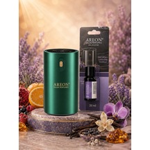 Areon Aromatik Difüzör Yeşil Klasik Metal + Patchouli Lavender Vanilla