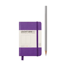Leuchtturm1917 Not Defteri Mini Boy A7 , Sert Kapak, 168 Numaralandırılmış Sayfa, Düz, Mor