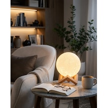 3d Ay Gece Lambası Uczzayışığılamba-3 Bej 37269767