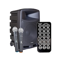 Westa Wap-12505 300w 2 Yollu Hoparlör Taşınabilir Kabin Hoparlör Ses Sistemi Bluetooth 2 Mikrofonlu