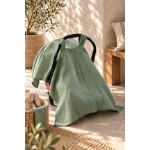 Müslin Puset Örtüsü %100 Pamuk Yeşil - 940200537