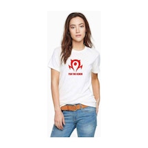 Of Warcraft For The Horde World Baskılı Beyaz Kadın Tshirt